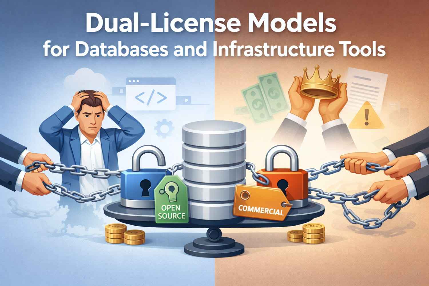Learn how dual-license models work for databases and infrastructure tools—and why many fast-growing startups use them.