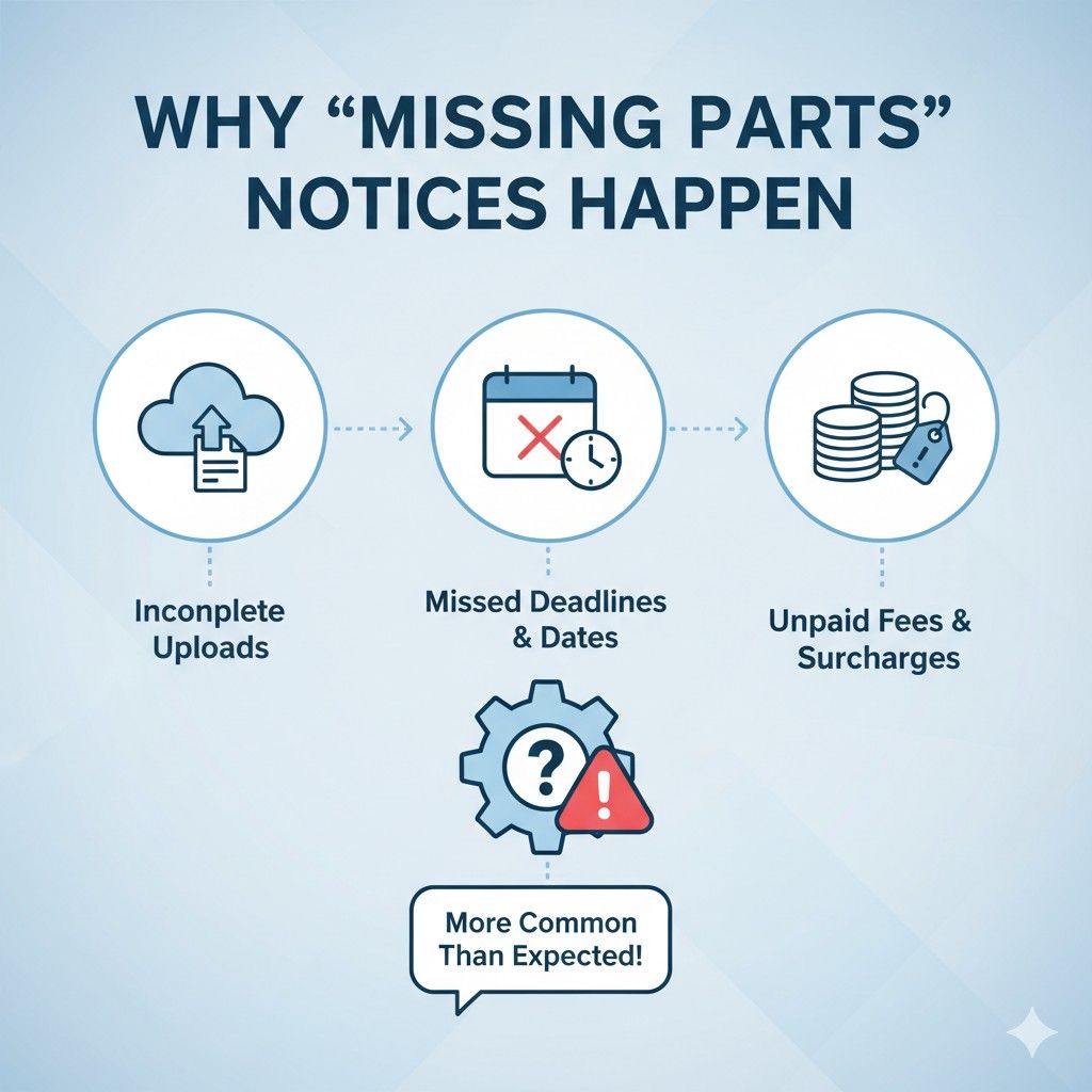 Treating it as a process instead of a task alone can prevent most Missing Parts notices before they start.
