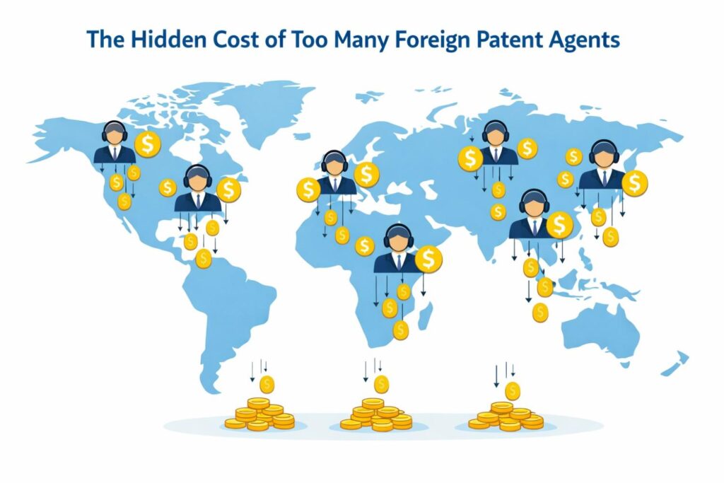 Route all foreign questions through one core team. Even better, work with a system that already integrates global filings into one dashboard so nothing slips through.