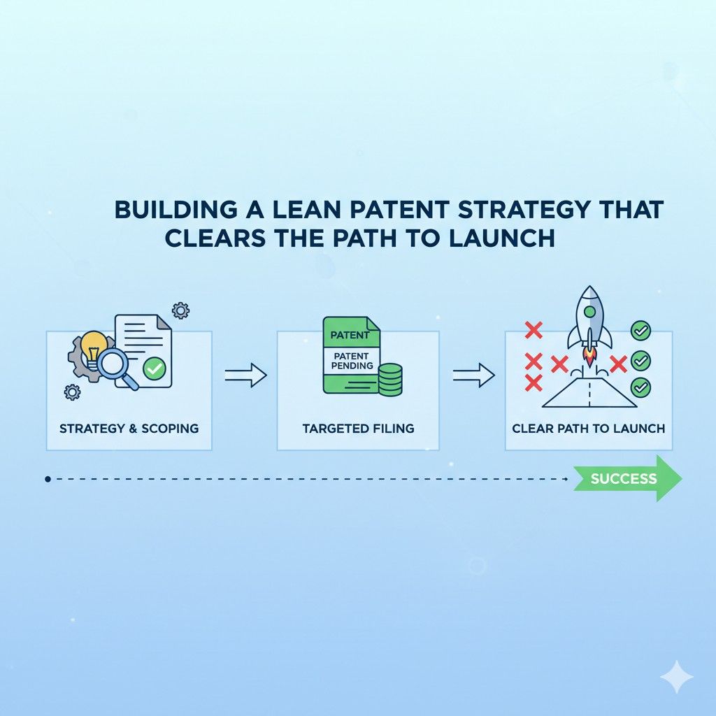 When you align patent filings with business value, your strategy becomes lean by default. You are not filing for vanity. You are filing for leverage.