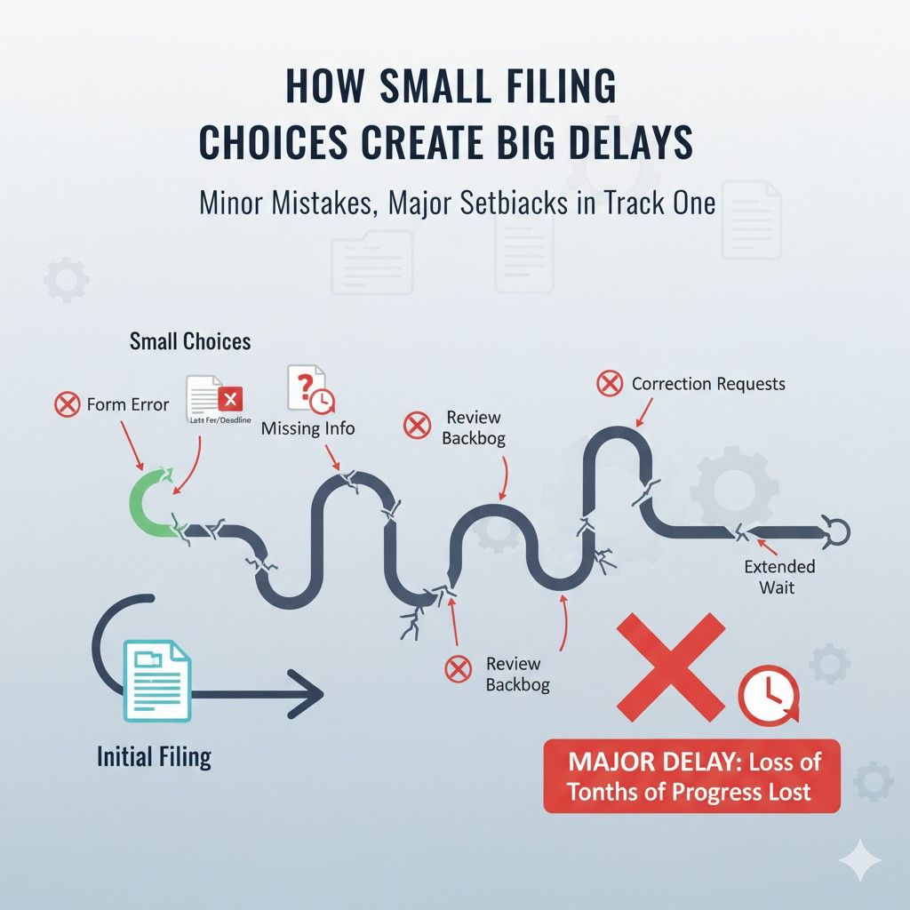 The strategic move is to prioritize quality over quantity. A smaller set of well-thought-out claims often moves faster than a large set of overlapping ones.