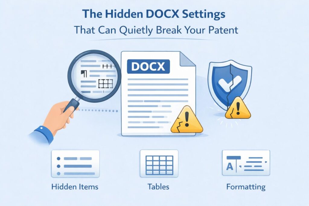 For claims and important sections, numbering must be stable. Many experienced filers use manual numbering or carefully controlled styles to ensure consistency.