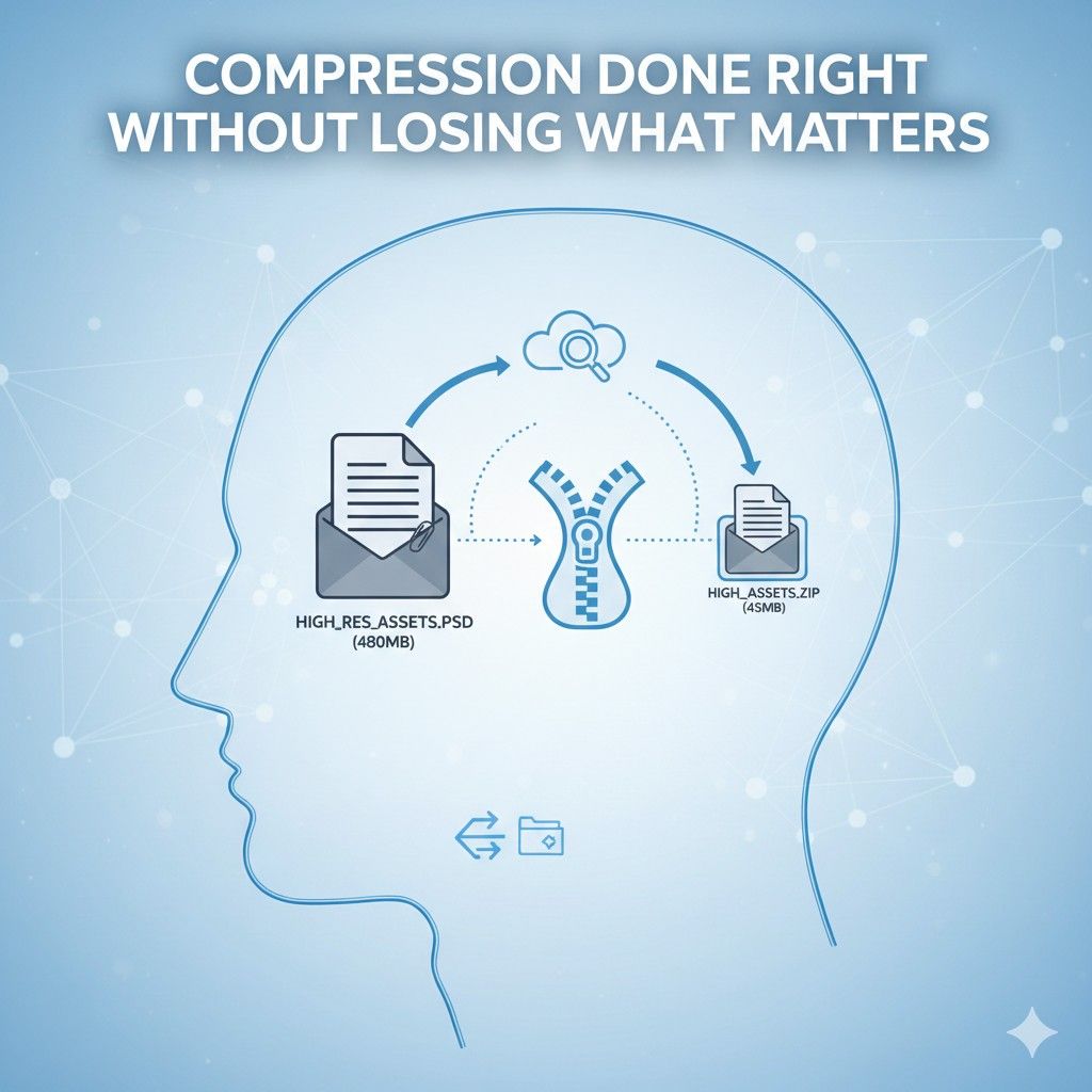 When teams struggle with file size, attention shifts from content to mechanics. People talk about downloads, uploads, and failures instead of ideas.