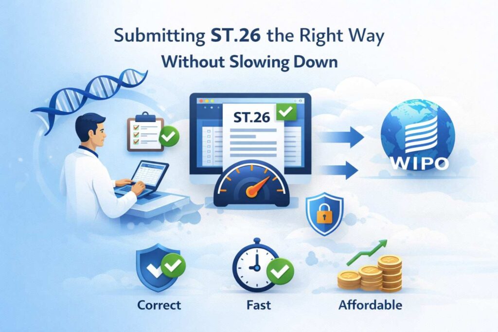 A clean ST.26 file makes this easier, but process still matters. Teams that plan international submissions early avoid scrambling later.