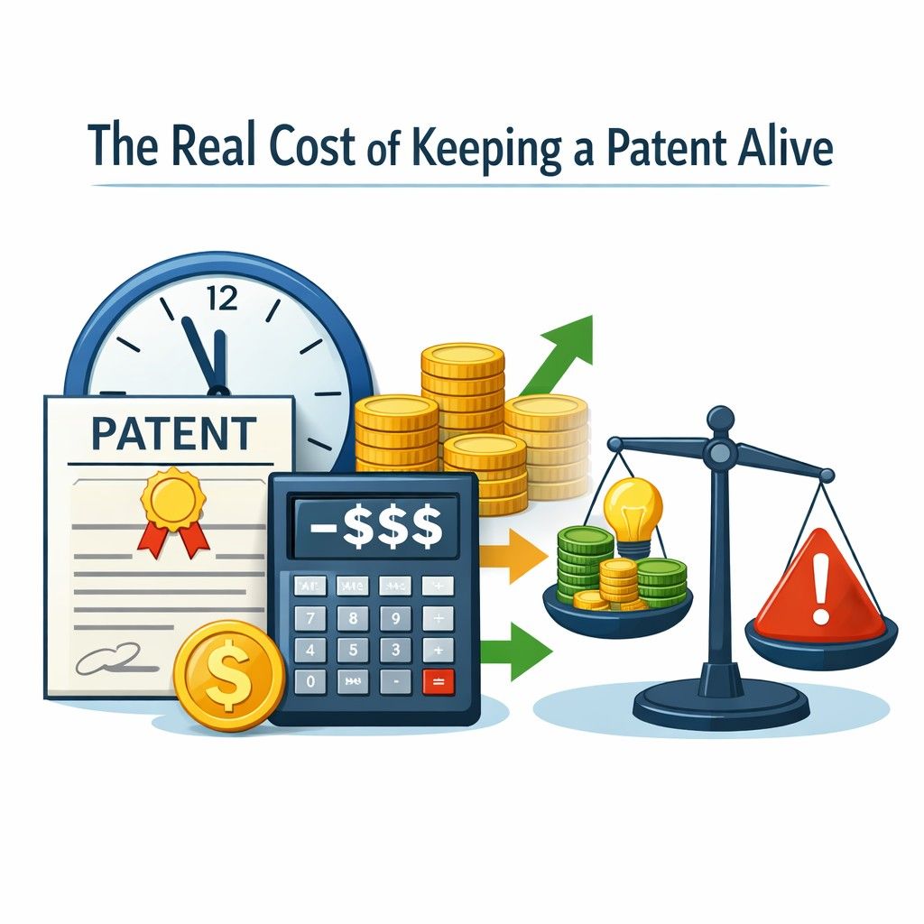 If the patent does not cover your current version, paying maintenance may create a false sense of security. You may believe you are protected when you are not.