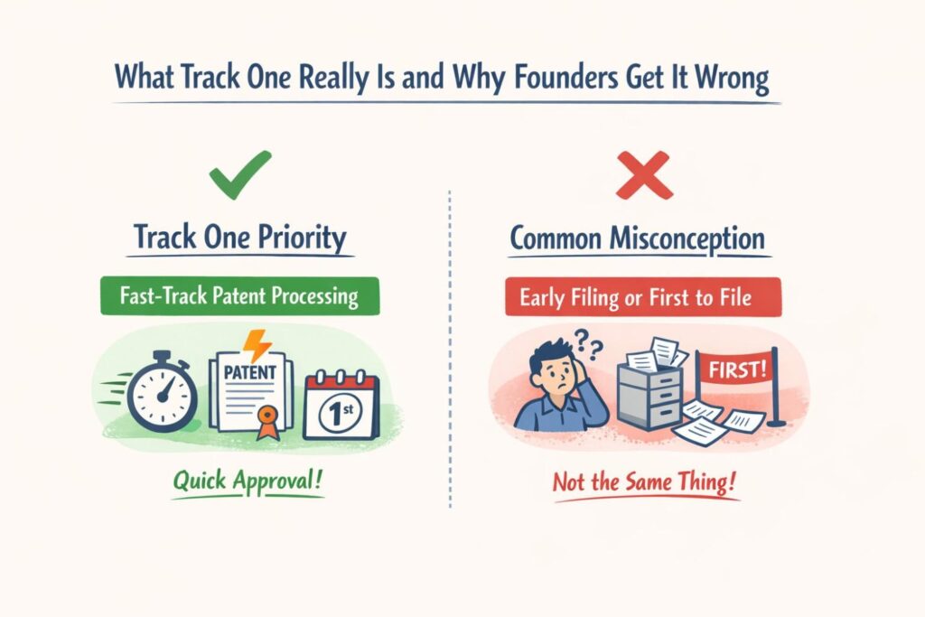 Track One was designed to give certainty, not just speed. For a startup, certainty can be more valuable than anything else. Knowing when you are likely to get feedback or allowance helps you plan product launches, investor conversations, and long-term strategy.