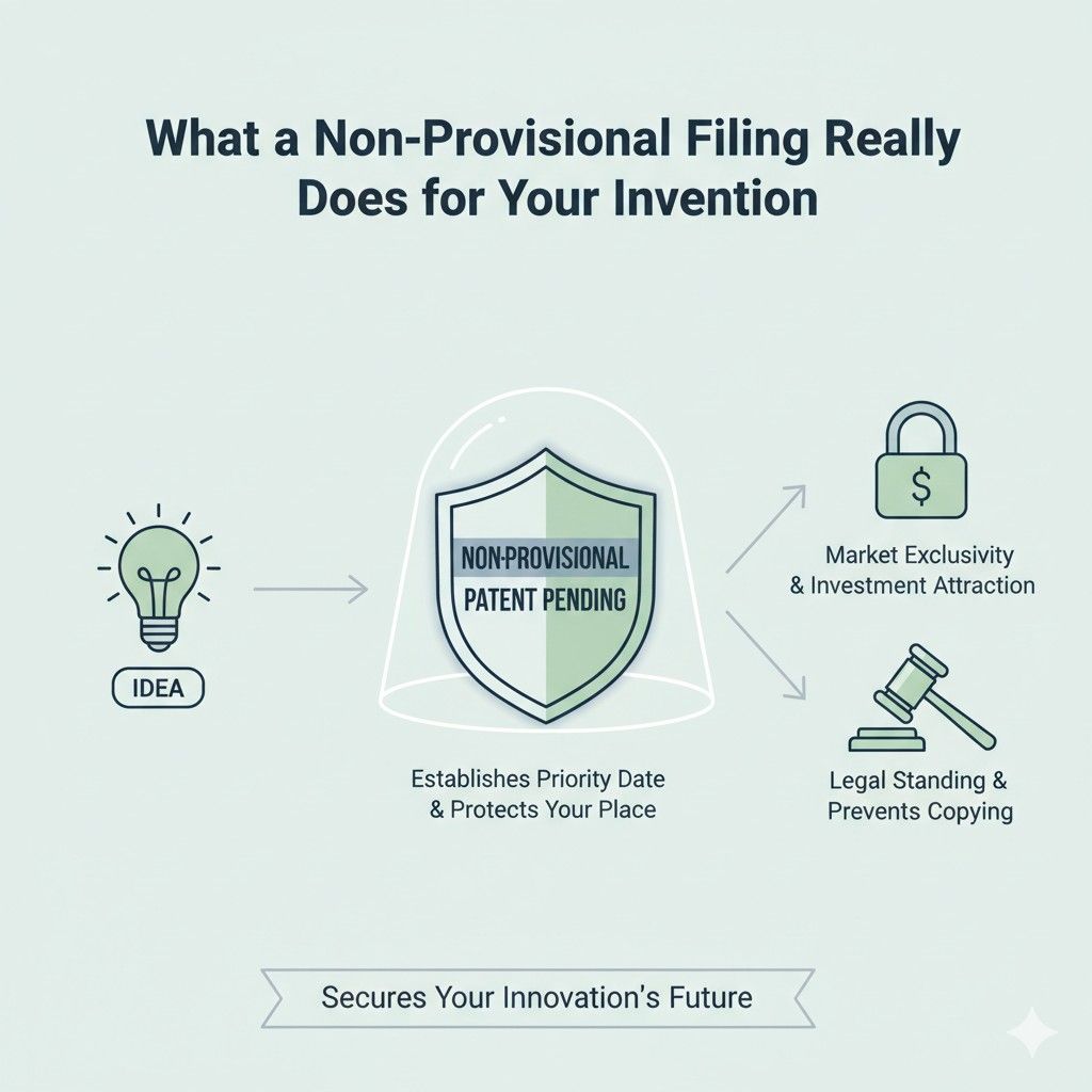 If the description is narrow, claims must be narrow. If the description is broad and well thought out, claims can adapt over time. The business takeaway is to invest effort upfront.