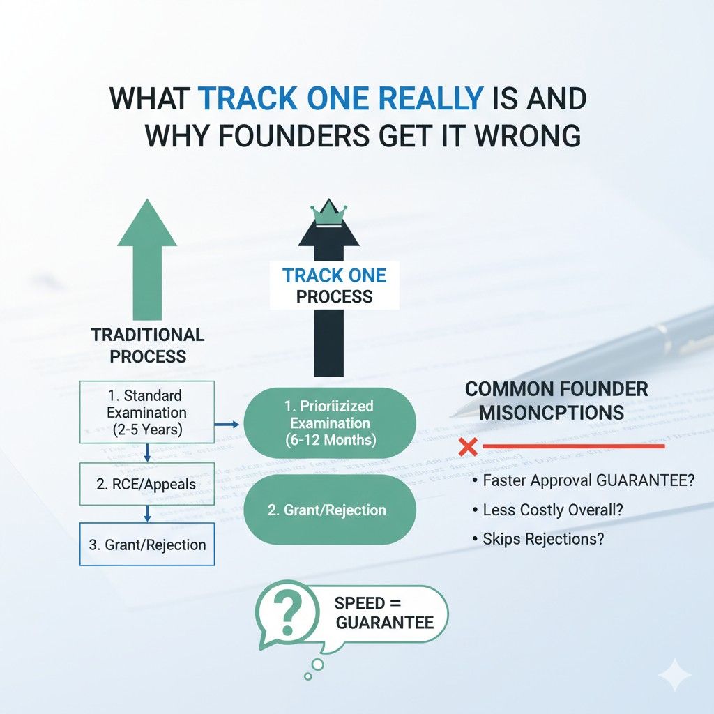 The smarter approach is strategic focus. Protect the core idea that creates real value today. You can always file more later. Track One works best when the scope is deliberate and well-supported.