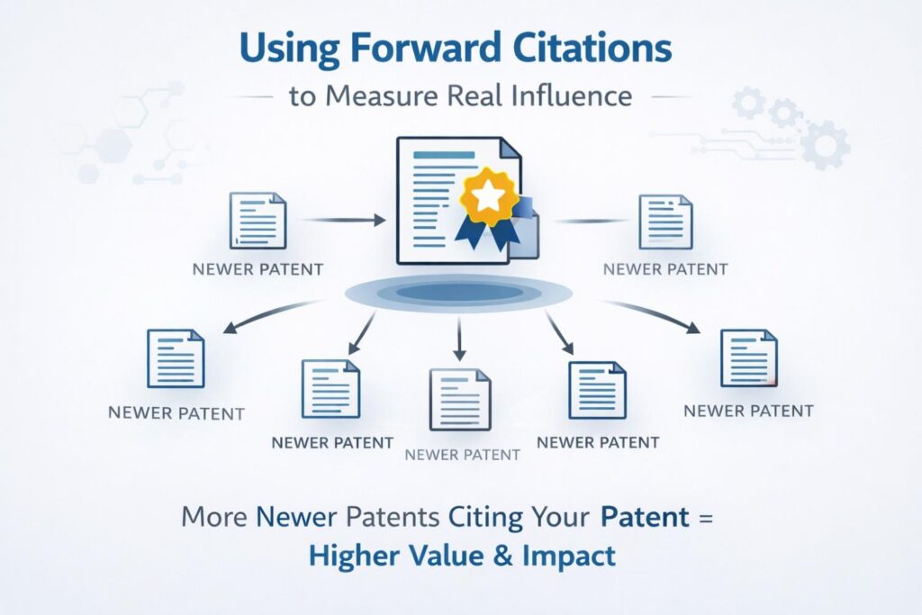 If a three-year-old patent already has a strong annual citation rate compared to ten-year-old patents in the same field, that is a strong signal of influence.