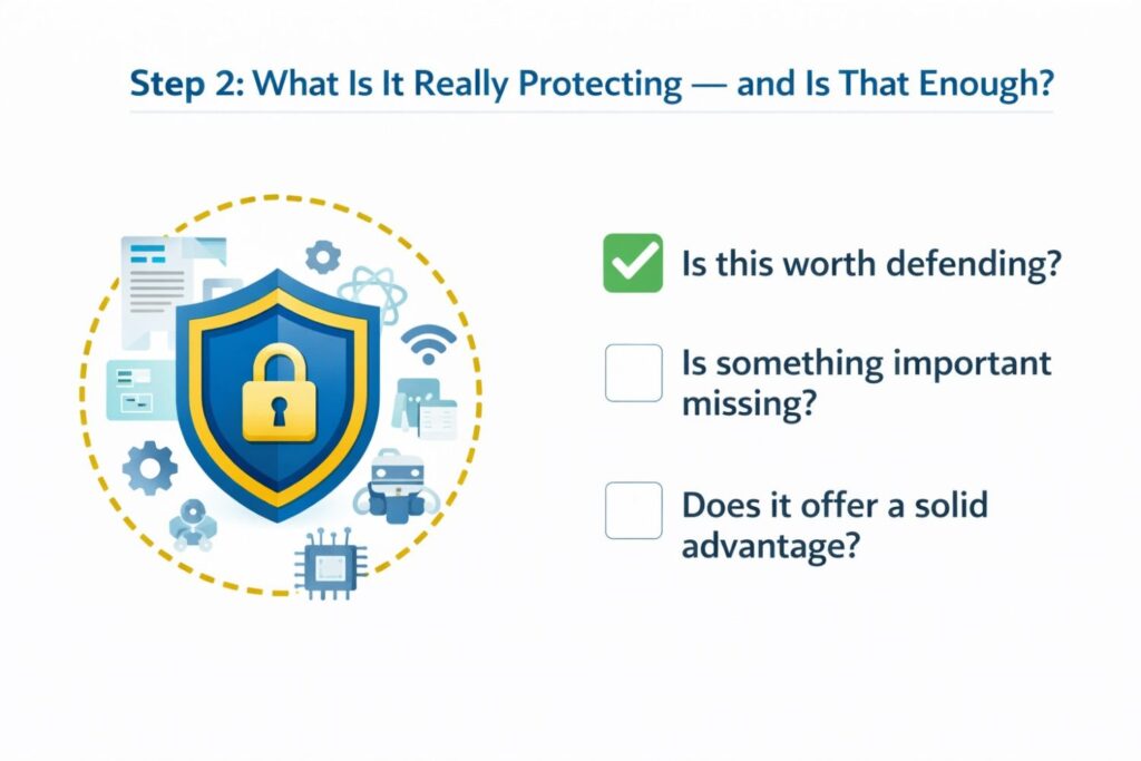 This is not about ego. It is about survival. A patent that is easy to design around may not deliver real protection.