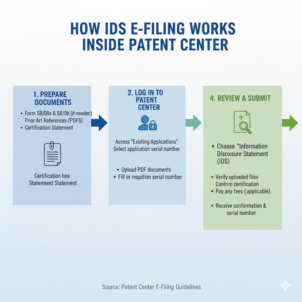 The new system is built to centralize everything tied to an application. That means your IDS is not floating off in isolation. It is directly linked to your application timeline, your examiner’s actions, and your responses.