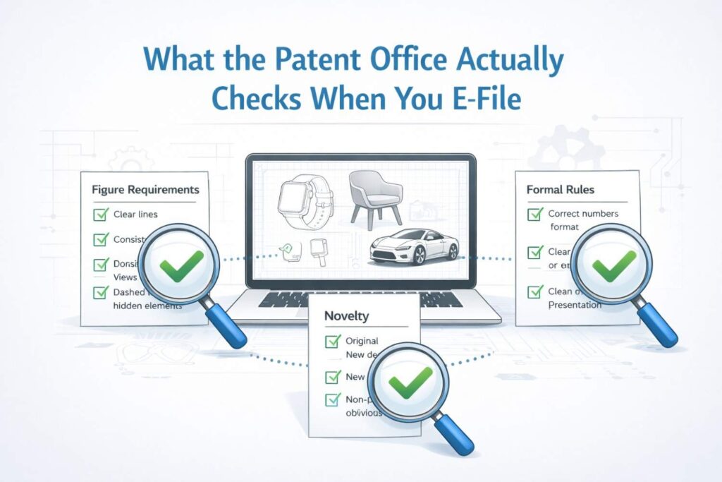 This matters because many businesses spend time perfecting the product but rush the drawings. The Patent Office does not reward that. It rewards compliance. Clean compliance is what unlocks speed.