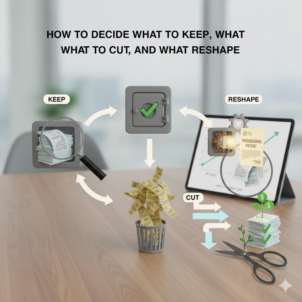 For example, if your company builds an AI-driven workflow engine, patents around your model training system, data pipeline, and inference logic likely matter deeply. But patents around minor user interface tweaks may not justify long-term maintenance.