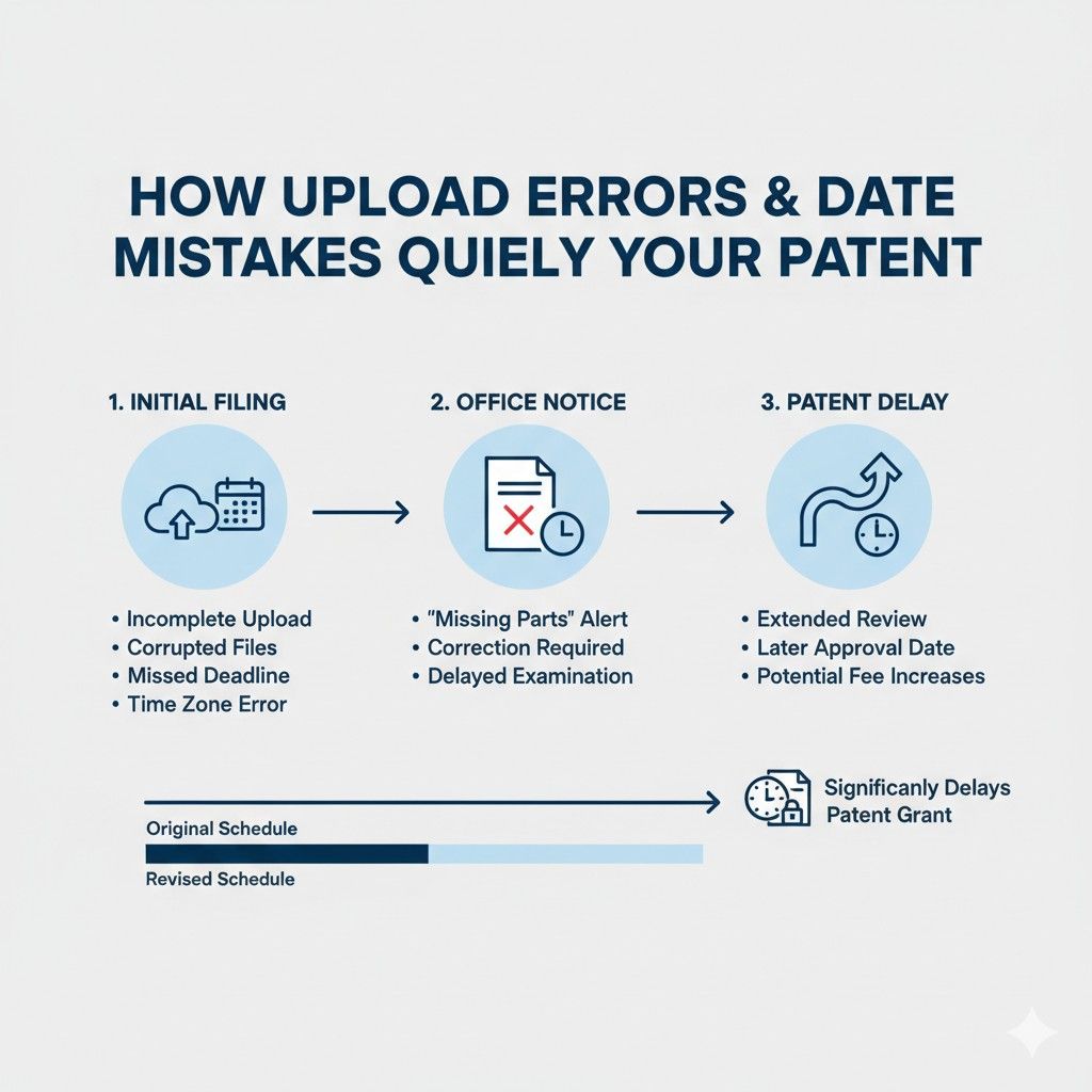 If the Patent Office questions whether an invention was disclosed before filing, missing or unclear dates can weaken your position. Even if the disclosure was safe, unclear records make it harder to prove.