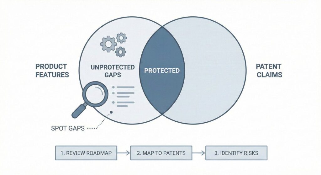 This is especially important when entering regulated industries. If you add audit logging, encryption methods, or monitoring systems tailored to specific rules, those implementations can be valuable IP assets.