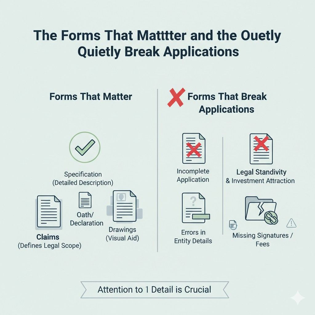 When forms are accurate, aligned, and clear, the entire application becomes stronger. Examiners move faster. Investors feel safer. Partners see professionalism. This is quiet leverage that compounds over time.