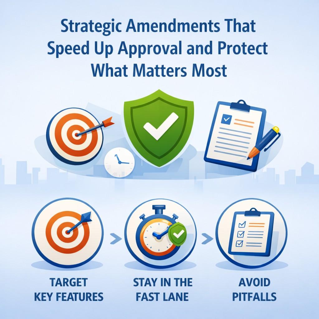 Instead, treat each amendment like a business decision. Ask yourself what outcome you want from this round. Faster approval. Cleaner scope. Better alignment with your shipping product. Then shape the language to serve that outcome.