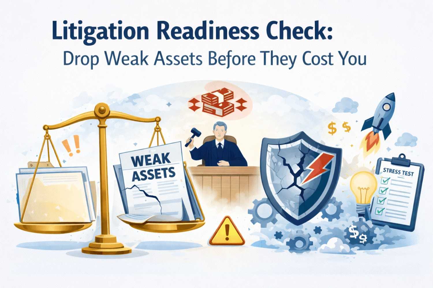 Litigation Readiness Check: Drop Weak Assets Before They Cost You