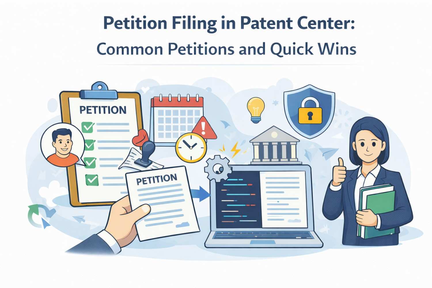 Petition Filing in Patent Center: Common Petitions and Quick Wins