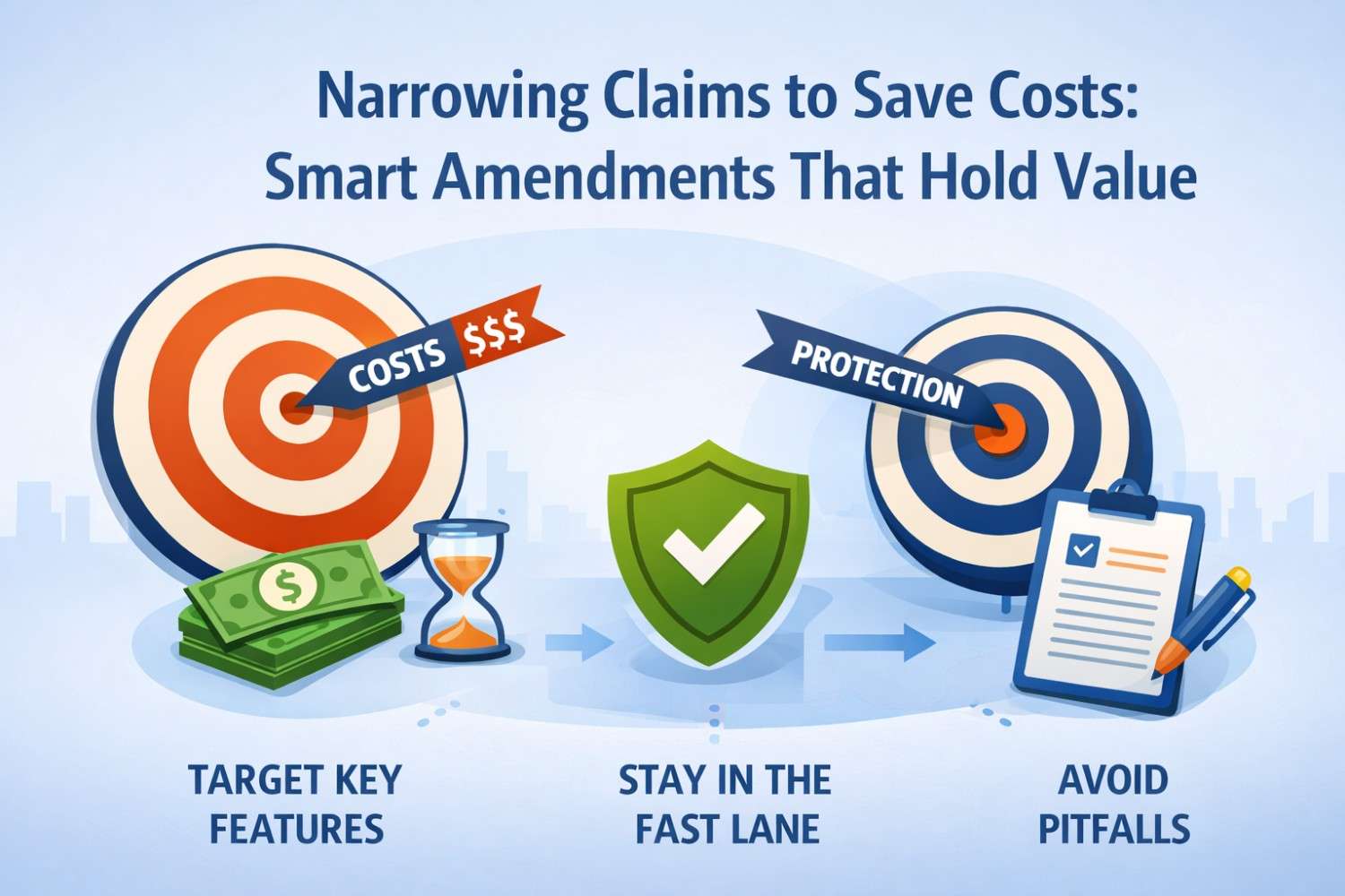 Cut costs without killing value. Learn how narrowing patent claims can reduce fees while keeping strong, enforceable protection.