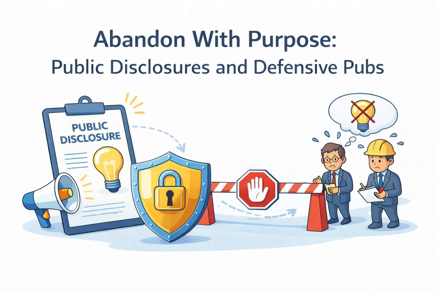 Abandon With Purpose: Public Disclosures and Defensive Pubs