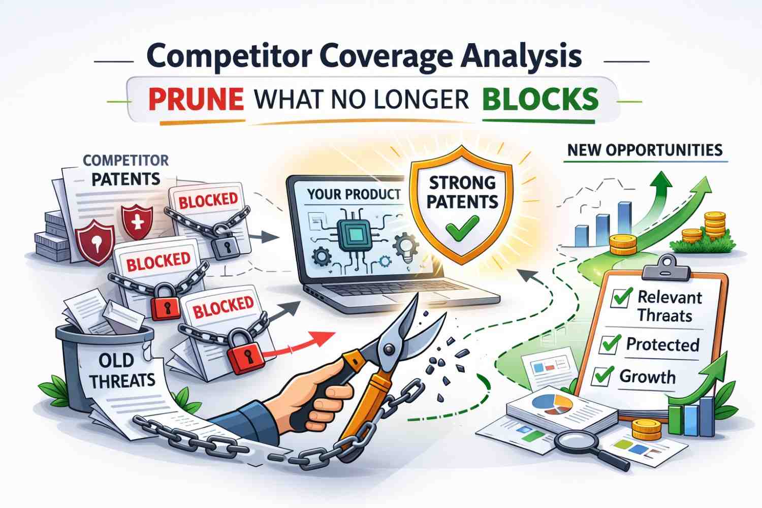 Competitor Coverage Analysis: Prune What No Longer Blocks