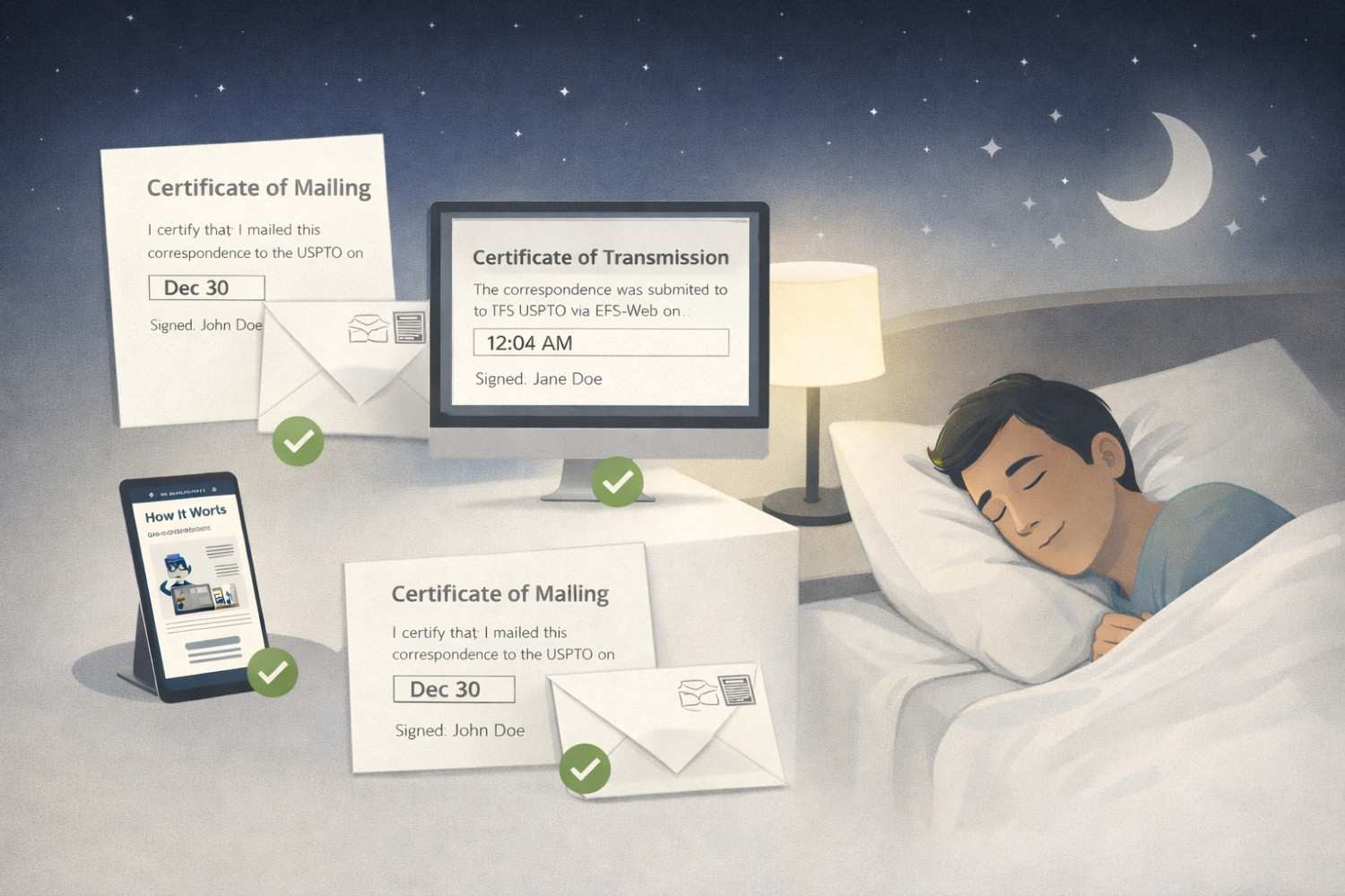 Filing After Hours: Certificates, 37 CFR 1.8 vs 1.10 Explained