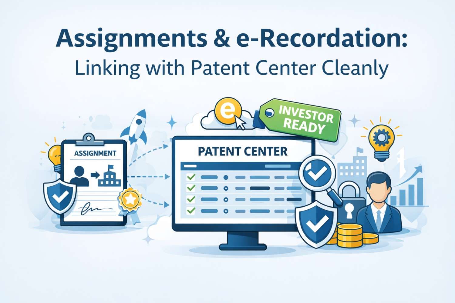 Assignments & e-Recordation: Linking with Patent Center Cleanly