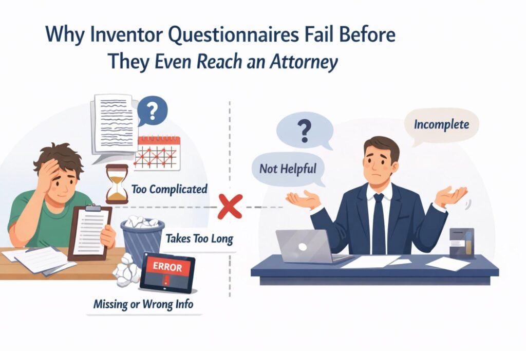 When you frame the beginning around real-world problems, the inventor starts thinking in terms of value and difference. That is exactly how attorneys think when drafting claims.