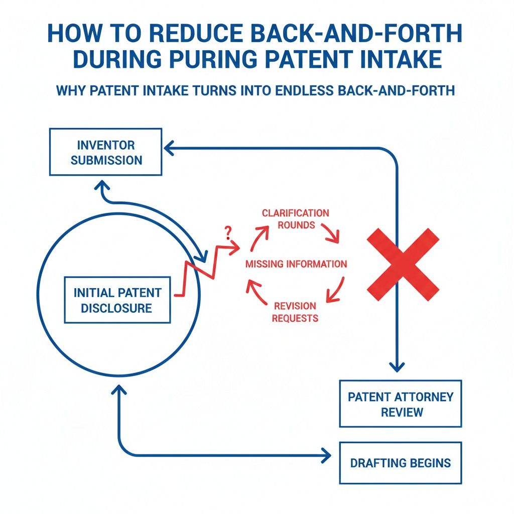To reduce this friction, slow yourself down during intake. Pretend the person reading your explanation has never seen your product before. 
Walk through it like you are teaching a new engineer on your team. Explain not only what it does, but how and why.