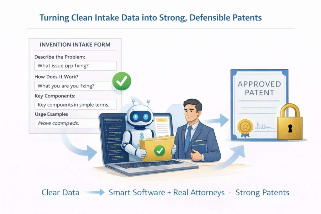 Instead of trying to figure out what the invention is, the attorney can focus on how to frame it in the broadest defensible way.