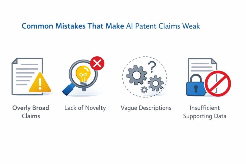 The opposite mistake is also common. Some AI claims are drafted so tightly around one exact implementation that they become easy to avoid.