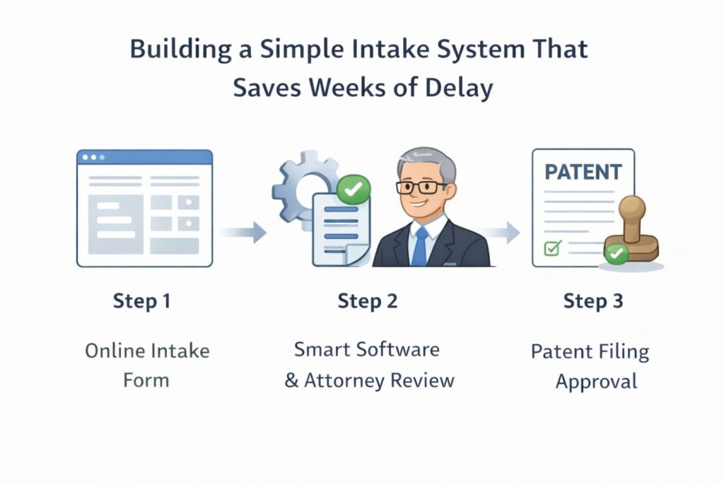 At PowerPatent, our platform keeps everything organized in a guided environment. Founders answer structured prompts. Attorneys review directly within the system.
