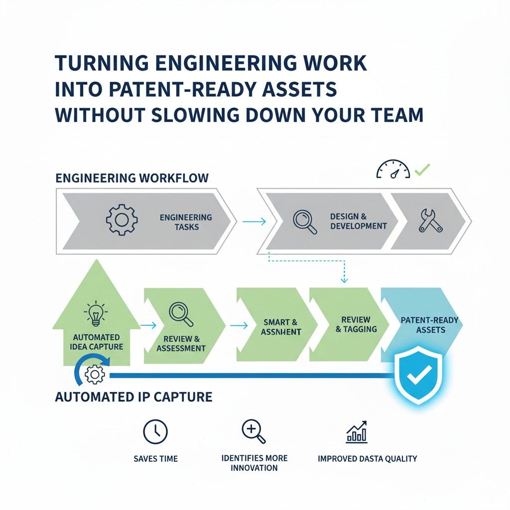 When your workflow turns everyday engineering output into structured, defensible intellectual property, you create leverage.