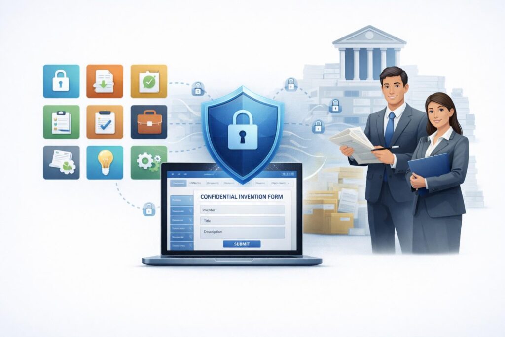 Your invention deserves more than a basic form and a long email chain. It deserves a secure system backed by real experts who understand both technology and law.