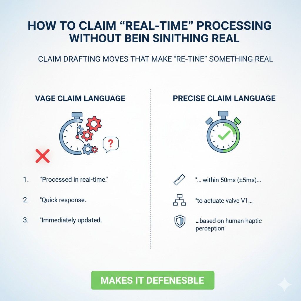 If the only timing language in the claim is a loose label, proving infringement may become harder.