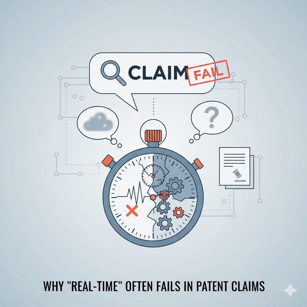 But in a patent claim, that same phrase may leave major questions open. Does the detection happen before authorization? During message parsing? Within a fixed time budget? Without waiting for batch storage? Across all inputs or only some inputs?