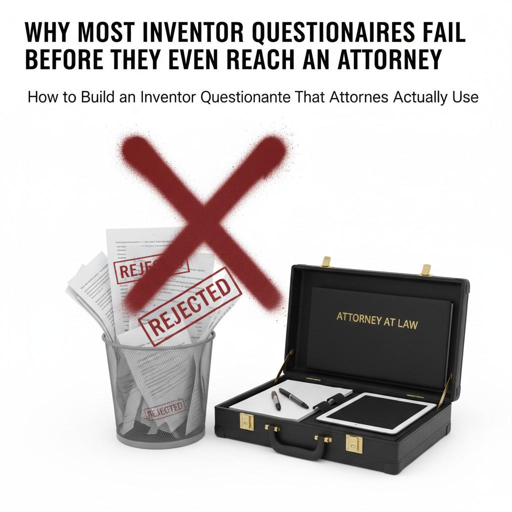 When your questionnaire is structured to guide thinking, surface hidden value, and connect technical detail to business goals, attorneys will actually use it. They will rely on it. And they will draft with more confidence and clarity.