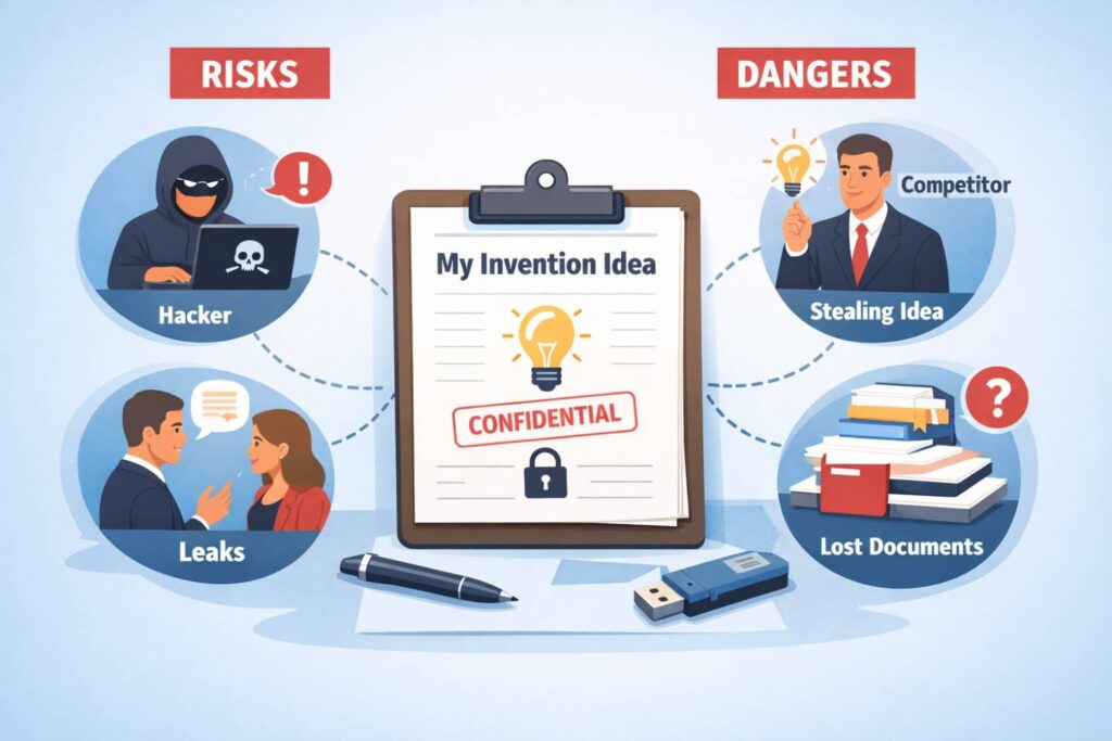 Invention intake is the most dangerous moment for your idea because it is the first doorway between private innovation and shared knowledge. If that doorway is wide open, you are exposed.