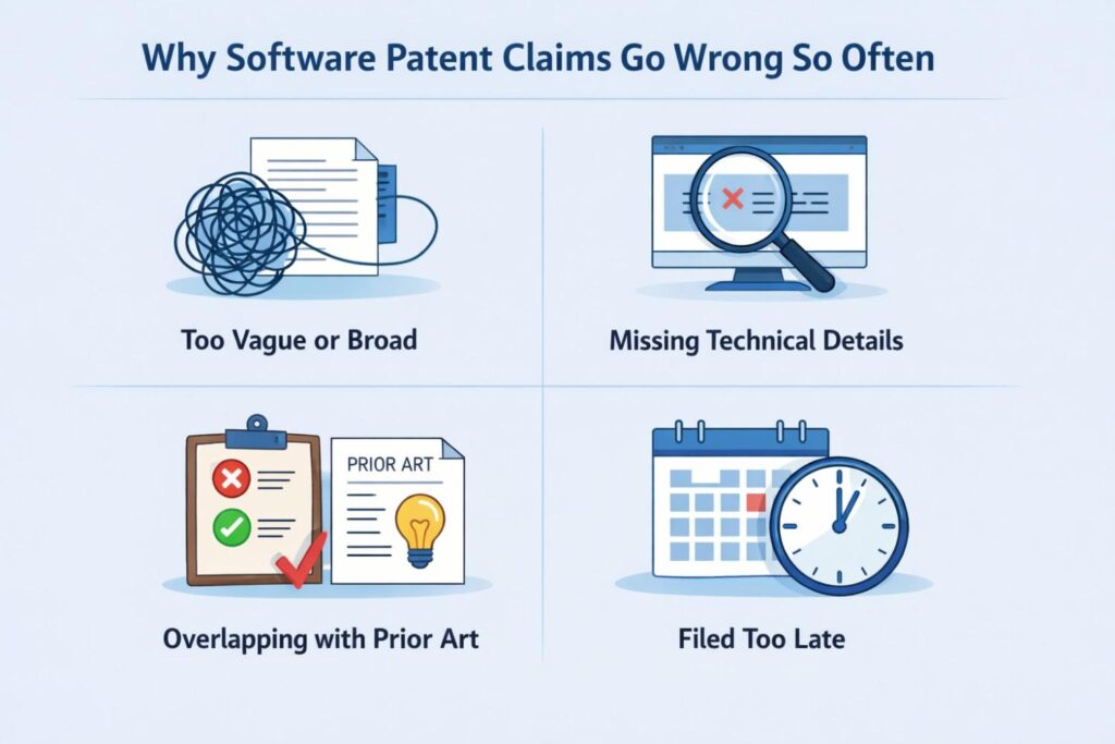 The better approach is to claim the core technical idea in a way that can stretch across reasonable product changes.