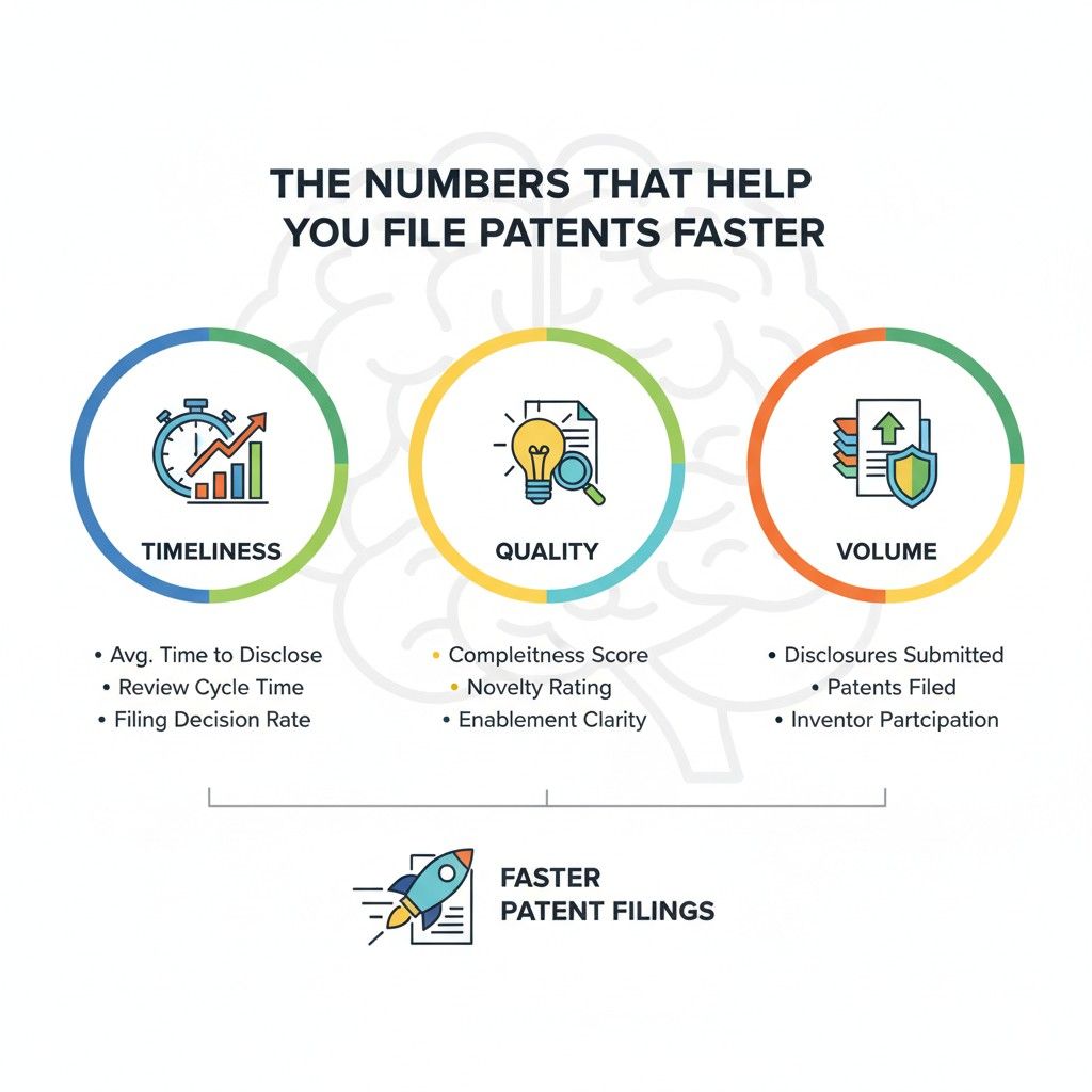 The best way to improve this number is to reduce the effort needed to submit a disclosure. Do not ask inventors to write a long legal memo. Ask them to explain what problem they solved, how they solved it, and why the approach is meaningfully different.