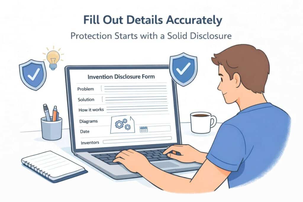 When filling out your form, imagine you are explaining your system to a senior engineer who wants to understand the internal logic. Remove all marketing language. Replace it with structure, steps, and mechanisms.