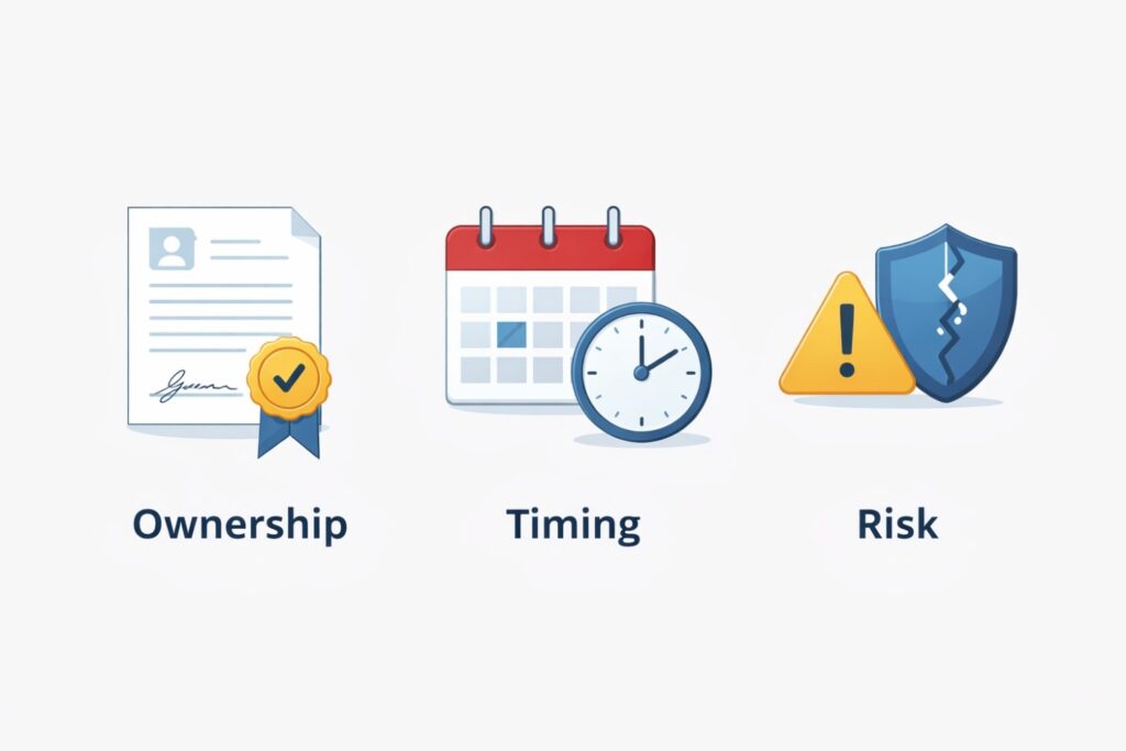 These details matter more than teams realize. If ownership is unclear, investors will find it during diligence. Acquirers will flag it. Competitors may exploit it.