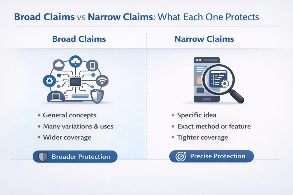 Maybe the current product handles workflow automation for finance teams, but the underlying invention could also apply to legal, HR, or healthcare operations.