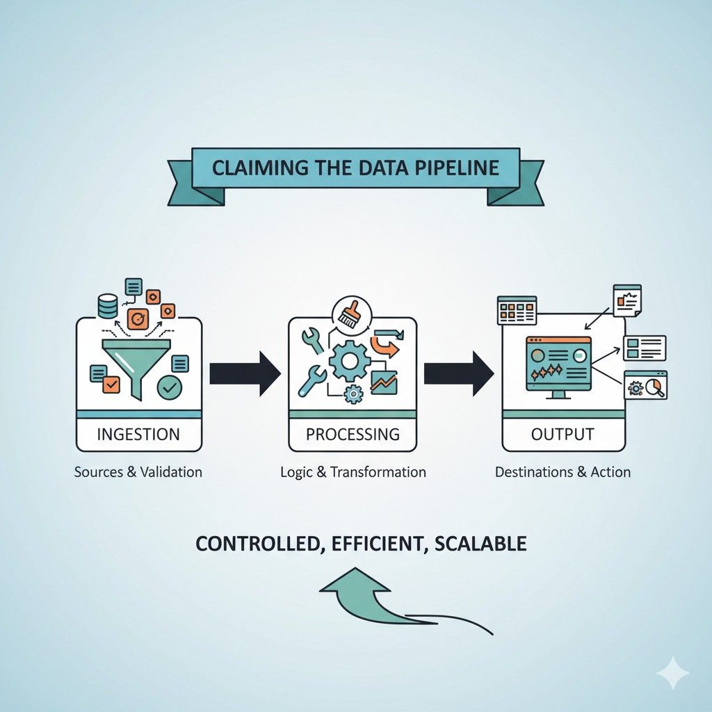 If the pipeline creates that benefit through a defined technical process, output should not be an afterthought.
