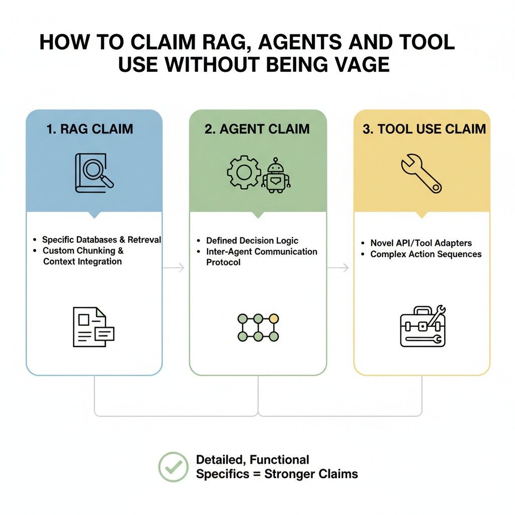 A precise claim can focus on how the system evaluates returned data, checks completeness, compares it against the request, and then either continues, retries, reformats, or asks for human review.