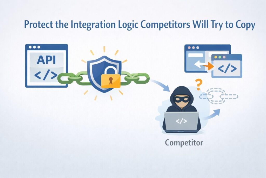 That is why claim strategy has to go deeper than the interface. Your protection should reach the logic that turns connected systems into a working product advantage.