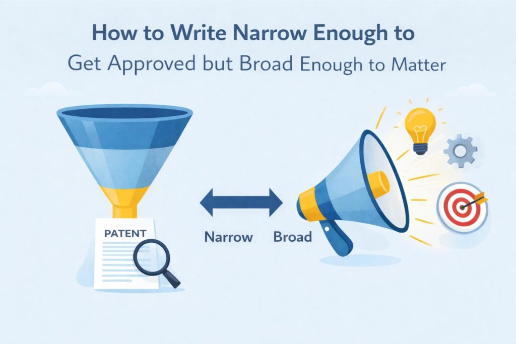 When you begin there, you can build outward in a disciplined way. You are no longer guessing at broad language. You are tracing the real invention from the inside out.