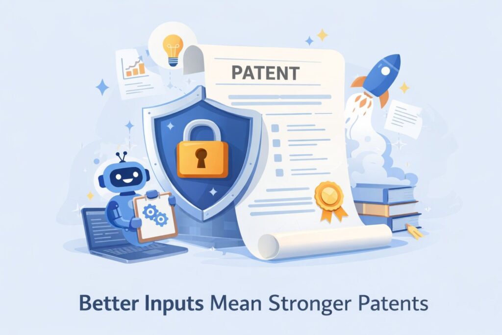 AI-powered invention intake ensures your ideas are captured clearly, deeply, and strategically from day one. With real attorney oversight layered on top, you get both speed and strength.