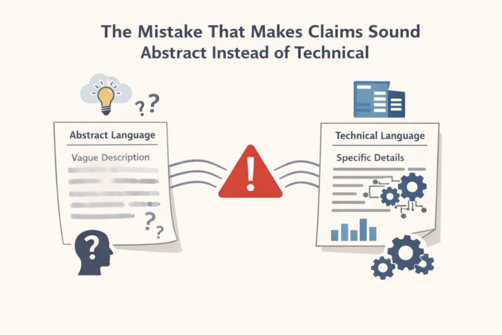 This is a major issue for businesses because many internal invention summaries are written in exactly this way. They are made to be easy to share in meetings, so they focus on benefits.